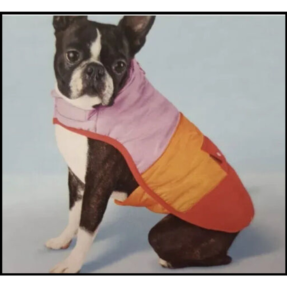 NEW 1 Small Dog Puffer Jacket Color Red Orange Pink LEGO Collection x Target